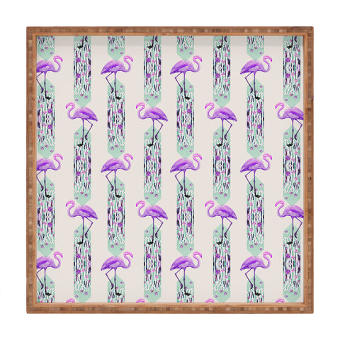 Iveta Abolina Pattern of Flamingo Square Tray