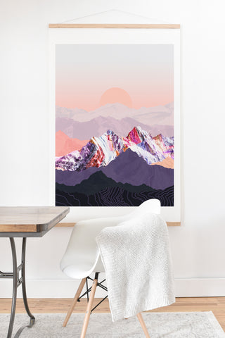 Iveta Abolina Peach Sunset Art Print And Hanger
