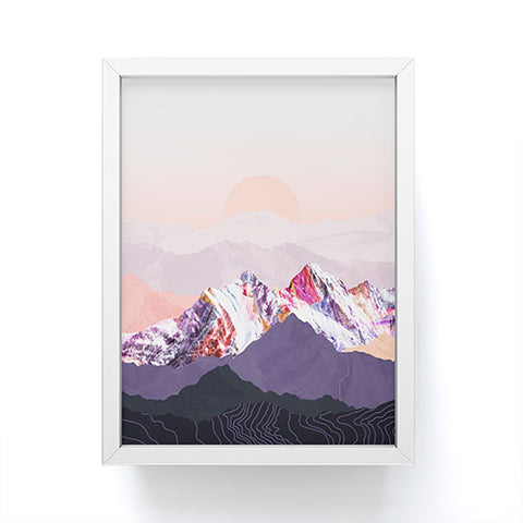 Iveta Abolina Peach Sunset Framed Mini Art Print