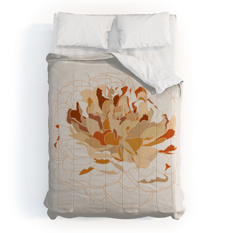 Iveta Abolina Peony Line Art III Comforter