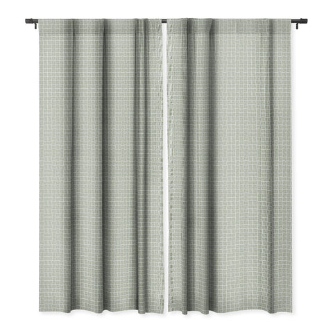 Iveta Abolina Pine Needle Checker II Blackout Window Curtain