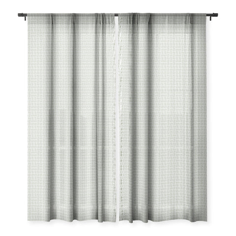 Iveta Abolina Pine Needle Checker II Sheer Window Curtain