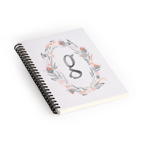 Iveta Abolina Pink Summer v2 G Spiral Notebook