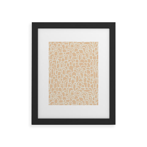 Iveta Abolina Rolling Hill Arches Coral Framed Art Print
