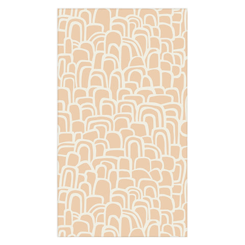 Iveta Abolina Rolling Hill Arches Coral Tablecloth