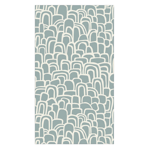 Iveta Abolina Rolling Hill Arches Teal Tablecloth