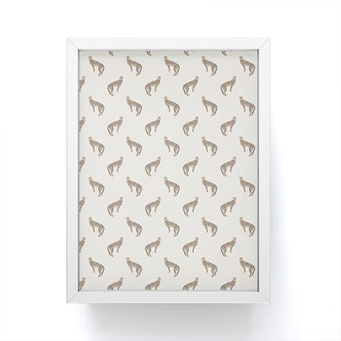 Iveta Abolina Sand Cheetah Framed Mini Art Print