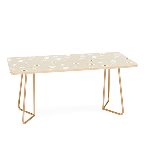 Iveta Abolina Tossed Daisies Neutral Coffee Table
