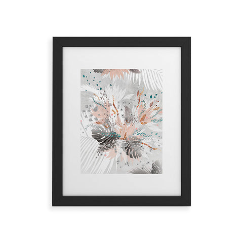 Iveta Abolina Tropical Silver Framed Art Print