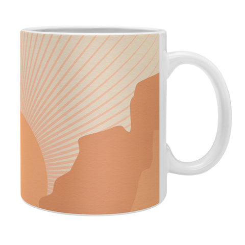 Iveta Abolina Valley Sunset Coral Coffee Mug