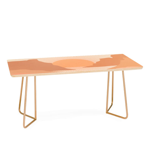 Iveta Abolina Valley Sunset Coral Coffee Table