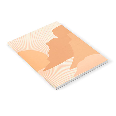 Iveta Abolina Valley Sunset Coral Notebook