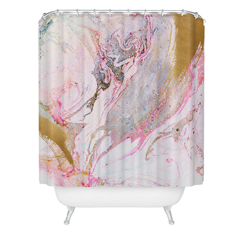 Iveta Abolina Winter Marble Shower Curtain