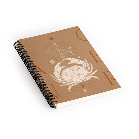 Iveta Abolina Zodiac Art Cancer Spiral Notebook