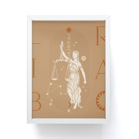 Iveta Abolina Zodiac Art Libra Framed Mini Art Print