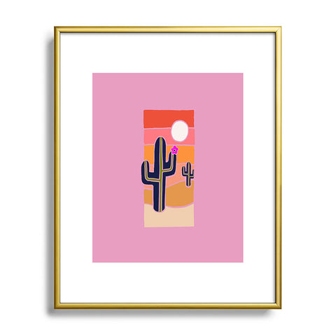 Jaclyn Caris Cactus 2 Metal Framed Art Print