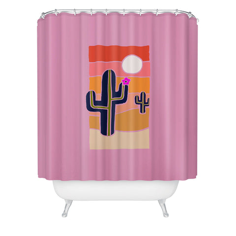 Jaclyn Caris Cactus 2 Shower Curtain