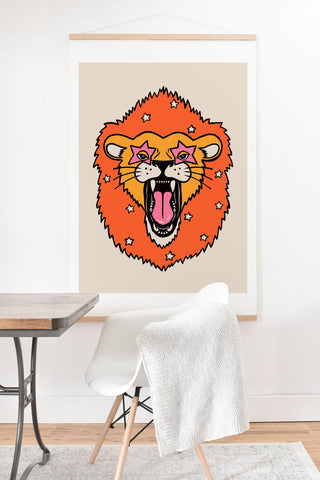 Jaclyn Caris Lion 2 Art Print And Hanger