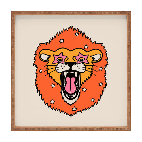 Jaclyn Caris Lion 2 Square Tray