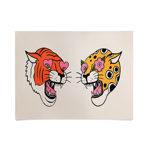 Jaclyn Caris Tiger Cheetah Poster