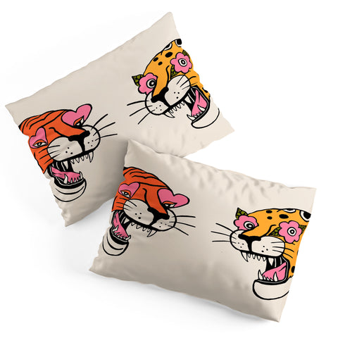 Jaclyn Caris Tiger Cheetah Pillow Shams