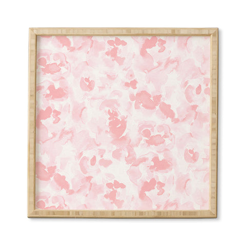 Jacqueline Maldonado Abstract Flora Millennial Pink Framed Wall Art