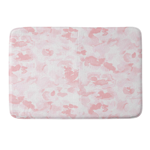 Jacqueline Maldonado Abstract Flora Millennial Pink Memory Foam Bath Mat