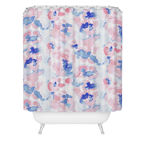Jacqueline Maldonado Abstract Flora Pastel Shower Curtain