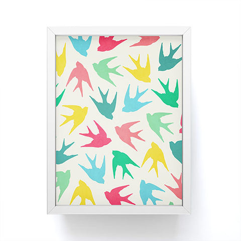 Jacqueline Maldonado Birds Multicolor Framed Mini Art Print