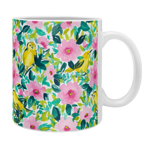 Jacqueline Maldonado Birds n Flowers Yellow Coffee Mug