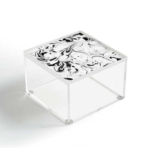 Jacqueline Maldonado Black and White Marble Acrylic Box