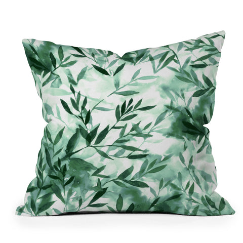 Jacqueline Maldonado Changes Green Throw Pillow