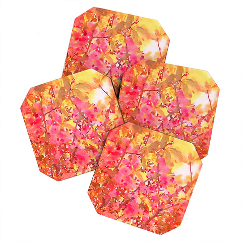 Jacqueline Maldonado Cherry Blossom Canopy Coaster Set
