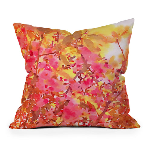 Jacqueline Maldonado Cherry Blossom Canopy Throw Pillow