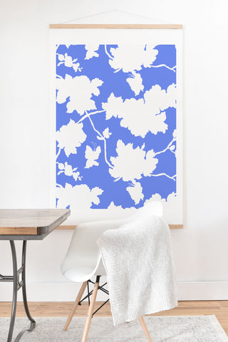 Jacqueline Maldonado Chinoserie Silhouette Blue Art Print And Hanger