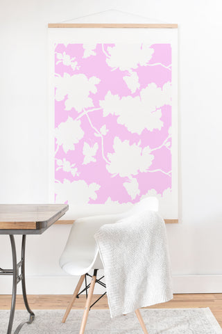 Jacqueline Maldonado Chinoserie Silhouette Blush Art Print And Hanger