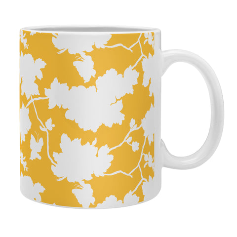 Jacqueline Maldonado Chinoserie Silhouette Yellow Coffee Mug