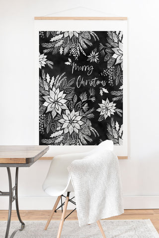 Jacqueline Maldonado Christmas Chalkboard Art Print And Hanger
