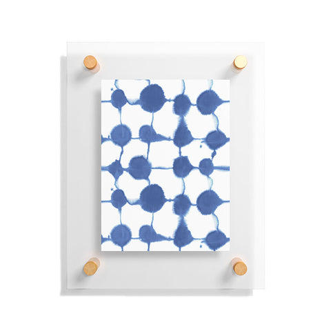 Jacqueline Maldonado Connect Dots Blue Floating Acrylic Print