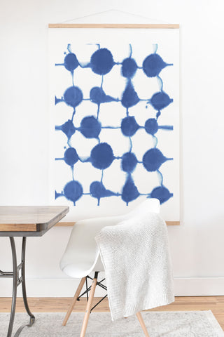 Jacqueline Maldonado Connect Dots Blue Art Print And Hanger