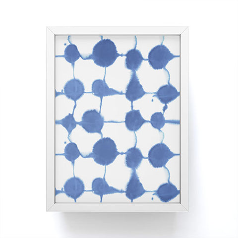 Jacqueline Maldonado Connect Dots Blue Framed Mini Art Print