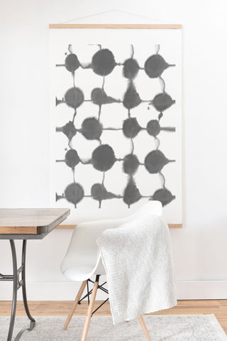 Jacqueline Maldonado Connect Dots Gray Art Print And Hanger