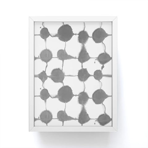 Jacqueline Maldonado Connect Dots Gray Framed Mini Art Print