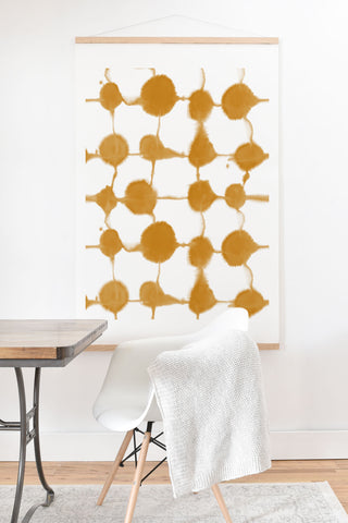 Jacqueline Maldonado Connect Dots Leather Art Print And Hanger