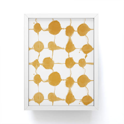 Jacqueline Maldonado Connect Dots Leather Framed Mini Art Print