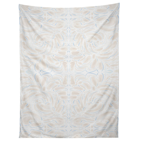 Jacqueline Maldonado Curve Beige Blue Tapestry