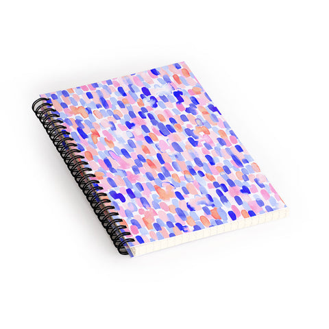 Jacqueline Maldonado Delight Blue Orange Spiral Notebook