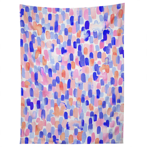 Jacqueline Maldonado Delight Blue Orange Tapestry