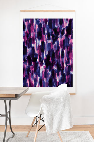 Jacqueline Maldonado Downpour Purple Art Print And Hanger