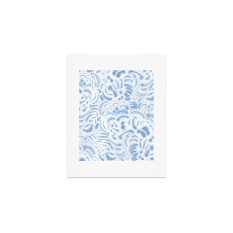 Jacqueline Maldonado Dye Curves Soft Blue Art Print